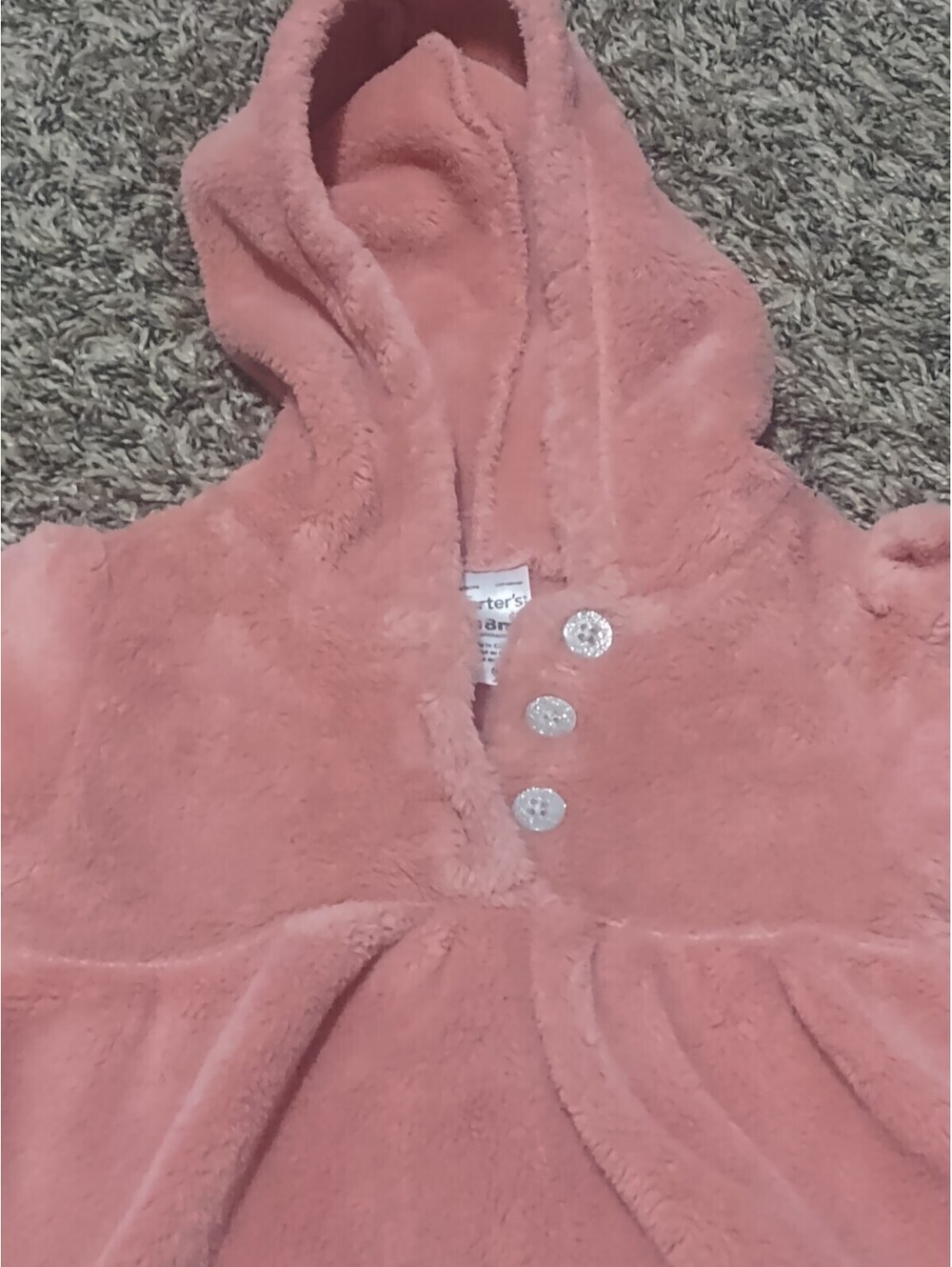 Carter's Toddler Girl Pink Pullover Long Sweater Size 18 Month - Picture 2 of 4